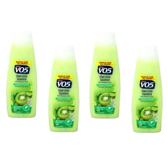 4 Pack VO5 Herbal Escapes Kiwi Lime Squeeze Clarifying Conditioner, 12.5 Oz Each