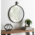 thumbnail image 6 of Kate and Laurel Yitro Round Industrial Modern Metal Framed Wall Mirror, 23.5x28.5, Gold, 6 of 6