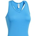 thumbnail image 2 of Expert Brand USA-Made Women's DriMax™ Athletic Tank Top, Safety Blue, M, 2 of 3