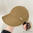 thumbnail image 4 of Eoperou Outdoor Hat Sun Protection Anti-UV Wide Brim Solid Color Adjustable Head Circumference Foldable Lightweight Gardening Travel Sun Hat, 4 of 8