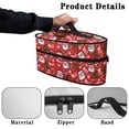 thumbnail image 5 of HELLHERO Steamer Oganizer Santa Claus Candy Cane Pattern Portable Travel Iron Organizer for Hair Tools, Bag Only, 5 of 6