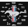 thumbnail image 5 of Men's Ford Mustang Collage Short Sleeve Black Crew Neck T-Shirt, 5 of 8