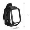thumbnail image 3 of Maytalsory Silicone Wristband Strap For 2 3 Runner 2 3 Spark 3 GPS Watch black 1Set, 3 of 6