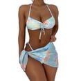 thumbnail image 1 of 2Pcs Sexy Bikini Set Women Swimsuit Push-up Bras Bikini Set Two Piece Swimwear, 1 of 4