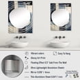 thumbnail image 4 of Designart "Blue Azure Geometric Collage" Abstract Collages Oversized Wall Mirror - Modern Abstract Entryway Big Wall Mirror - Multiple Color Options, 4 of 6