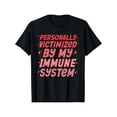 thumbnail image 1 of Autoimmune Awareness Cotton T-Shirt - Crew Neck Tee with Geometric Applique, Casual Style for Hiking, Running & Outdoor Activities, 100% Cotton Knit Fabric, Regular Fit for All Seasons, 1 of 5