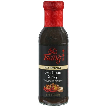 (2 Pack) HOUSE OF TSANG® SZECHUAN SPICY™ Stir-Fry Sauce 11.5 oz. (Best Spicy Stir Fry Sauce)