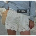 thumbnail image 2 of Women Lace Trim Wide Leg Shorts Satin Silk Boxers Shorts Y2k Micro Mini Pajama Shorts French Knickers Lounge Slip Pj Bottoms, 2 of 8