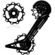 thumbnail image 3 of 2 uds bicicleta reductor trasero engranaje reductor polea guía de rueda rodamiento de cerámica accesorios reductores de bicicleta (negro), 3 of 4