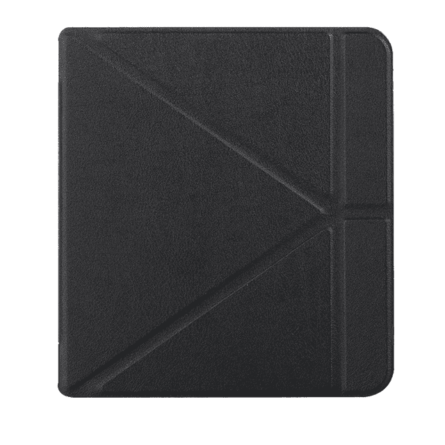 Étui PU+PC Ajusté à Protection 360° pour Liseuse Kobo Libra H2O 2019 de 7 Pouces - Fonction Veille/réveil Intelligente, Conception avec Support, Imperméable et Résistant aux Égratignures, Noir