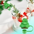 thumbnail image 3 of Christmas Silicone Straw Covers Cap Toppers Compatible all Cup Straw,Reusable Cute Santa Elk Penguin Straw Tips Lids Protectors for Cups Straws Accessories,Christmas Clearance, 3 of 5