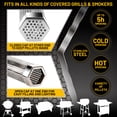 thumbnail image 2 of Premium Pellet Smoker Tube 12 inches, Smoke Tube for Pellet Smoker, 5 Hours of Billowing Smoke, Hot or Cold Smoking, Includes 2 S-Shaped Hooks,Brush, for Any Grill or Smoker, Smoker Accessories, 2 of 8