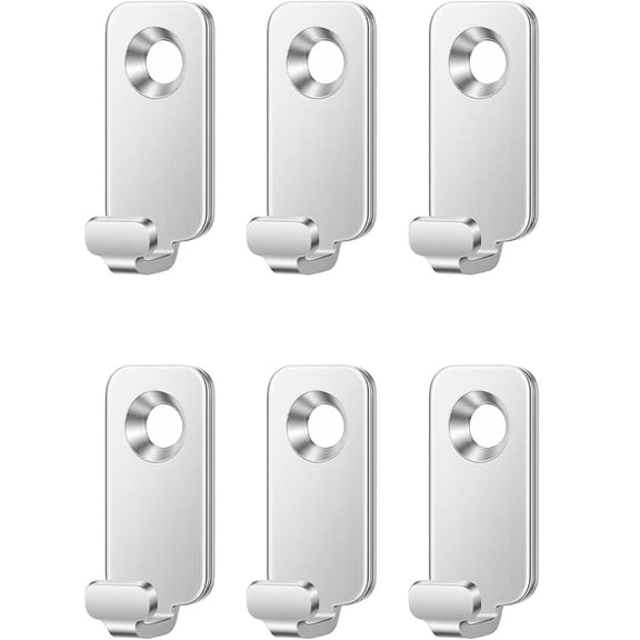 Picture Hanging Hardware, Silver J Hooks for Hanging Heavy Duty Hanger Stainless Steel Wall Mounted Hooks for Mirror Picture Frames