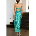 thumbnail image 2 of Women 2024 Summer Strapless Satin Tube Bodycon Backless Wedding Guest Maxi Dress, 2 of 9