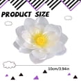 thumbnail image 3 of Artificial Lotus Flower Head 10cm Realistic Fake Lotus Blossom For Vase Arrangement Table Decor Home Decoration Event Display DIY Floral Craft, 3 of 4