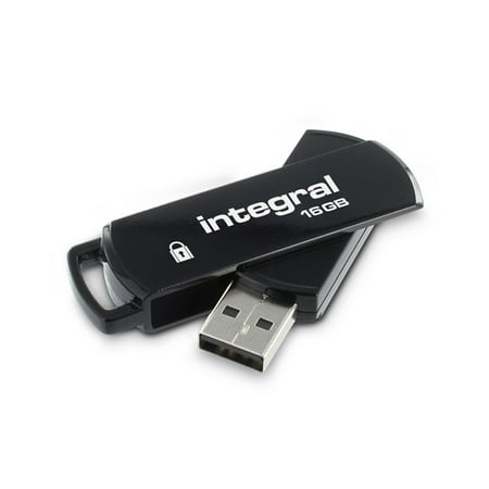 16GB Integral Secure 360 Encrypted USB3.0 Flash Drive (256-bit AES (Best Secure Usb Drive)
