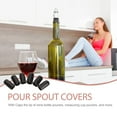 thumbnail image 3 of CIMAXIC Black Pour Spout Bottle Covers, 300 Pieces Practical Sealing Caps for Liquor Bottles, Easy to Use and Leak-Proof, 3 of 6