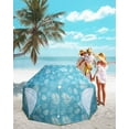 thumbnail image 6 of OutdoorMaster Pop Up Beach Umbrella, Portable Umbrella Shelter, Beach Shade Sun Canopy with UPF 50+ UV Protection, Extendable Floor with Carrying Bag, 6 of 7