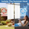 thumbnail image 5 of DriftAway Soundproof Thermal Insulated Quilted Curtain Liners for Bedroom Sound Barrier Blackout Cold Heat Noise Reducing Energy Saving 50 Inches by 58 Inches Grayish White Two Panels, 5 of 8