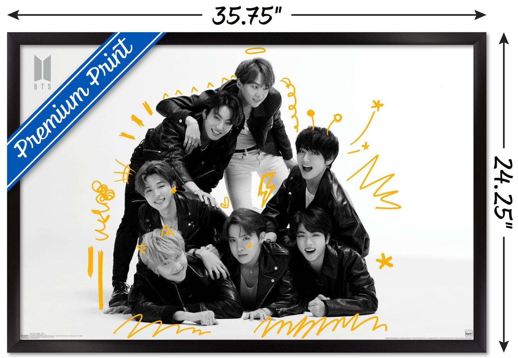 Free Shipping! Trends International BTS MOS7 Framed Kpop Poster