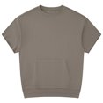 thumbnail image 1 of mfyjkho Tops Para Salir, Blusa Informal De Manga Corta Y Cuello Redondo Para Mujer, Estilo Casual, Con Bolsillos Sólidos Y Cómoda. Tops Para Salir L, 1 of 2