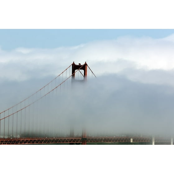 Framed Art For Your Wall Fog Golden Gate Cloud Bridge San