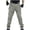 Khaki, variant on hoksml Men's Cargo Pants Solid Color Multi Pocket Lace-up Zipper Front Sweatpants Pencil Full Length Pants Casual Outdoor Hiking Tactical Pants