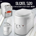 SereneLife Brand Outdoor Portable Cassette Toilet W/ Detachable Waste