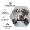 thumbnail image 3 of Fuzoiu Adorable Puppy Portrait Print Leather Coasters Set,Drink Coasters Set of 4,for Tabletop Protection, Durable PVC Coasters,Home Décor and Housewarming Gift-Hexagon, 3 of 6