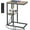 Greige, variant on Space-Saving C-Type End Table - Slide Under Sofa Table with USB Charging for Couch/Living Room