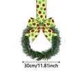 thumbnail image 2 of Yucurem 5.1 Inch Mini Christmas Cabinet Wreath, 6PCS Small Christmas Kitchen Wreaths with Bow Ribbon for Xmas Window Door Chair Fireplace Table Centerpiece Indoor Outdoor Decor, 2 of 6
