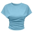 thumbnail image 5 of MAIHAN Women Oversized Tshirt Half Sleeve Summer Tees Soft Basic Tees Womens Summer Tops Lightweight Blend Loose Fit Casual Beach Cover Up, 5 of 5