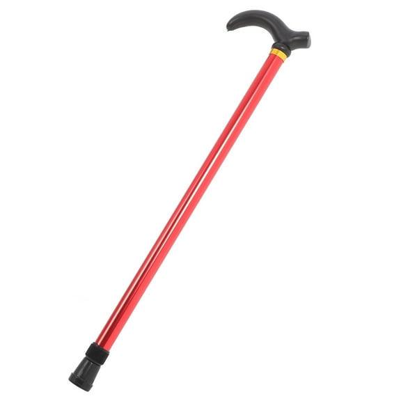 ELAYARD Sturdy Red Walking Cane with Non- Tip, Ideal for Outdoor Camping and Hiking Adventures