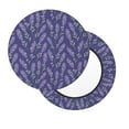 thumbnail image 2 of Fotbe Lavender Flowers Stool Covers Round,Waterproof Round Bar Stool Covers Bar Chair Covers Washable Stool Cushion Slipcover for 12-14 Inch Chair-12 inch, 2 of 7