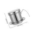 thumbnail image 2 of Luxshiny Traditional Vietnamese Coffee Maker Pot Stainless Steel Reusable Single Serve Brewer, 2 of 8