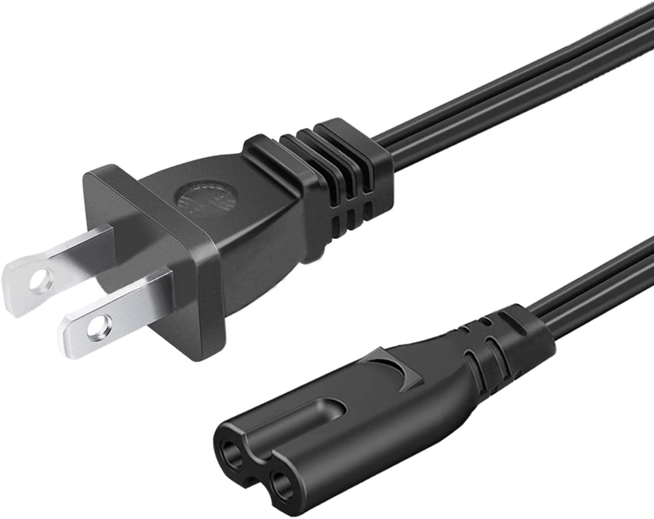 UL Listed 8.2ft 2 Prong AC Power Cord for Xbox One 1 Series X S Game