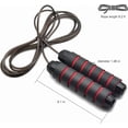 thumbnail image 2 of BOOMIBOO Jump Rope, Adjustable Jump Ropes,Skipping Rope Tangle-Free Rapid Speed with Ball Bearings for Women Men Kids,Exercise & Slim Body Jumprope at Home School Gym, 2 of 10