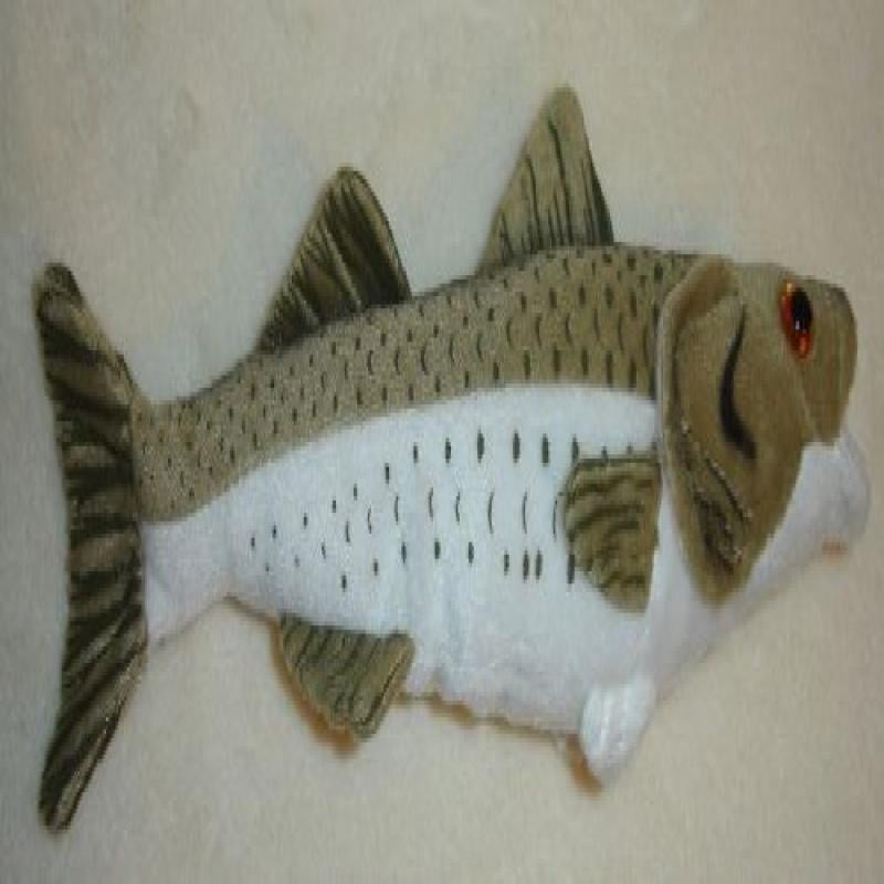 Striped Bass 10 Stuffed Plush Animal CIin Critters Freshwater Fish Collection