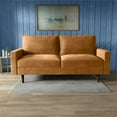thumbnail image 7 of Pemberly Row 70" Square Arm Modern Velvet Sofa in Ginger Brown, 7 of 7