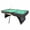 Black, variant on Kiivakii Pool Table, 7-Foot Wooden Billiards Table, Set Comes with Balls, Cue Sticks, Chalks, riangle Rack,and Brush, 84" x 46.8" x 31.5",Black