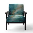 thumbnail image 4 of Designart « Turquoise Calme II » Fauteuil d'Appoint Rembourré à Paysage Abstrait Sarcelle - Fauteuil Moderne pour Salon, 4 of 7