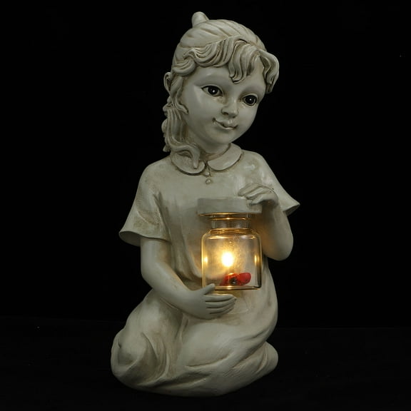 HEANUJJ Lawn Solar Light Resin Human Shape for Garden and Yard Outdoor Decoration 1Pack