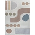 thumbnail image 3 of JONATHAN Y WASHABLE 5 x 8 Area Rug, Riley Abstract Coastal - Cream/Multi, WSH308A-5, 3 of 10