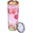 thumbnail image 6 of Love Pink Tulips Stainless Steel Insulated Tumbler 20 OZ, Mother''s Day Coffee Mug Cup with Splash-Proof Lid and Straw for Car Home Office Outdoor Travel, 6 of 6