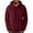 Wine Red, variant on XFLWAM Mens Fuzzy Sherpa Pullover Hoodie Sweatshirts Long Sleeve Sport Front Pocket Fall Outwear Winter Hooded