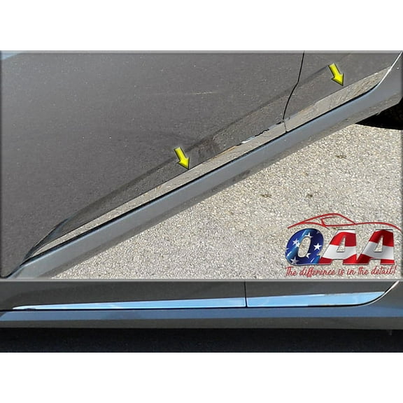 Stainless Steel Rocker Panel Trim 4Pc Fits 2016-2020 Honda Civic TH16214 QAA