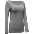 thumbnail image 3 of T-Shirt à Manches Longues pour Femmes à Col Rond, Couche de Base, 3 of 6