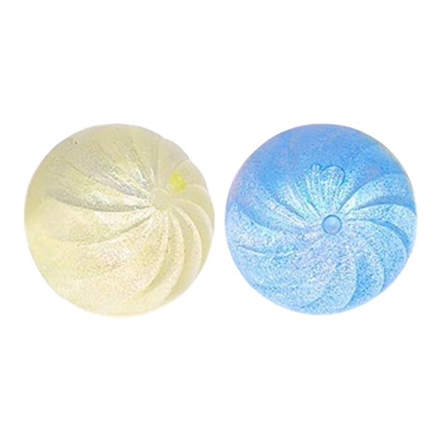HICESS 2Pcs Clear Steamed Bun Toy Stress Relief Slow Rising Small Dumpling Sensory Toy Hand Relaxation Soft Dough Ball Squeeze Fidget Toy