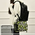 thumbnail image 6 of FORMRS Student Insulated Lunch Bag with Shoulder Strap Reusable Cooler Box for School, Green Flower Pattern, 6 of 9