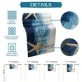 thumbnail image 7 of Table Runner Dresser Scarves 36 Inch Long, Summer Starfish Beach Happy Place Linen Dining Table Runners Gradient Blue White Wooden Plank Tabletop Scarf for Wedding Holiday Party Kitchen, 7 of 7